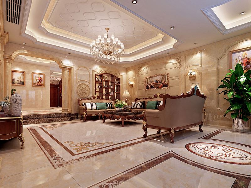 河源市銘成·華瑞美苑歐式風格別墅裝修案例