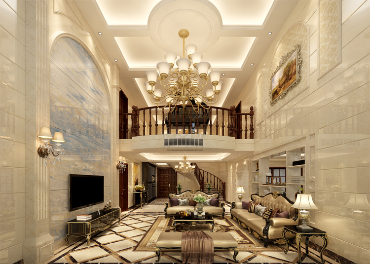 佛山市保利玥府歐式風格別墅裝修案例