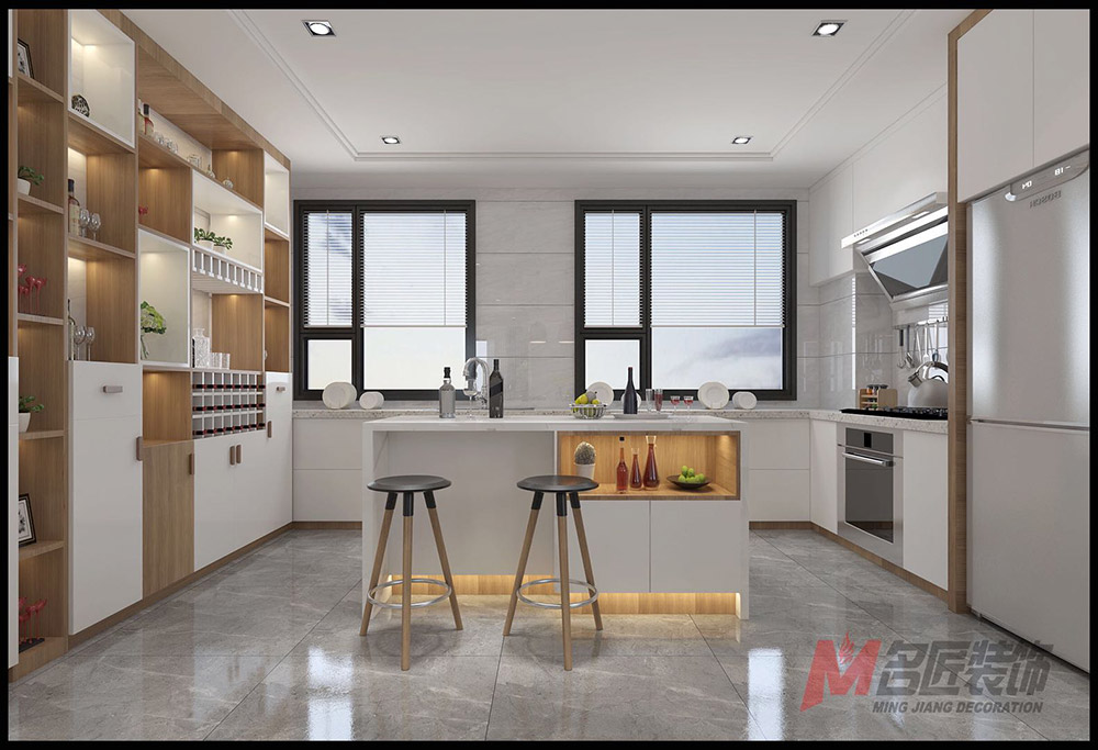 南湖花園別墅360平米北歐風格裝修案例-廚房 南湖花園別墅360平米北歐風格裝修案例-廚房
