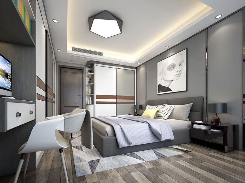 佛山市美的鷺湖森林度假區(qū)現(xiàn)代簡約風(fēng)格三居室裝修案例