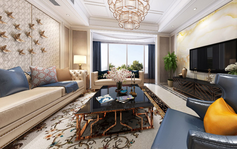 美式鄉(xiāng)村風(fēng)格室內(nèi)裝修效果圖-碧桂園翡翠灣四居140平米-客廳 美式鄉(xiāng)村風(fēng)格室內(nèi)裝修效果圖-碧桂園翡翠灣四居140平米-客廳