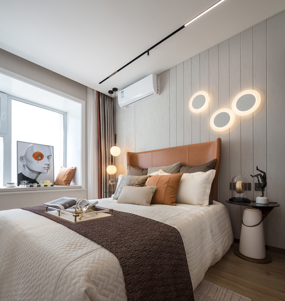 現(xiàn)代輕奢風(fēng)格室內(nèi)家裝案例效果圖-臥室 現(xiàn)代輕奢風(fēng)格室內(nèi)家裝案例效果圖-臥室