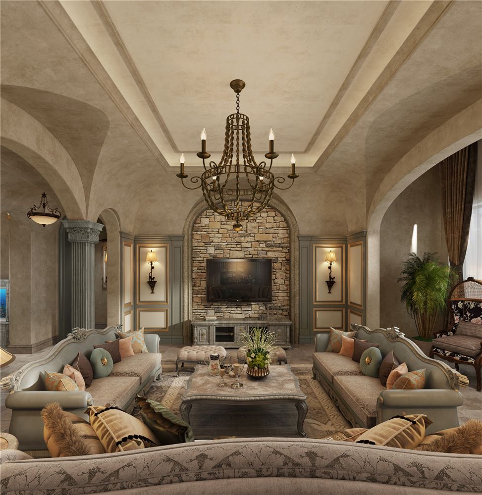 廣州市華遠(yuǎn)云和墅歐式風(fēng)格平層裝修案例