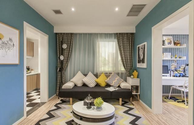 佛山市翡翠西江北歐風(fēng)格四居室裝修案例