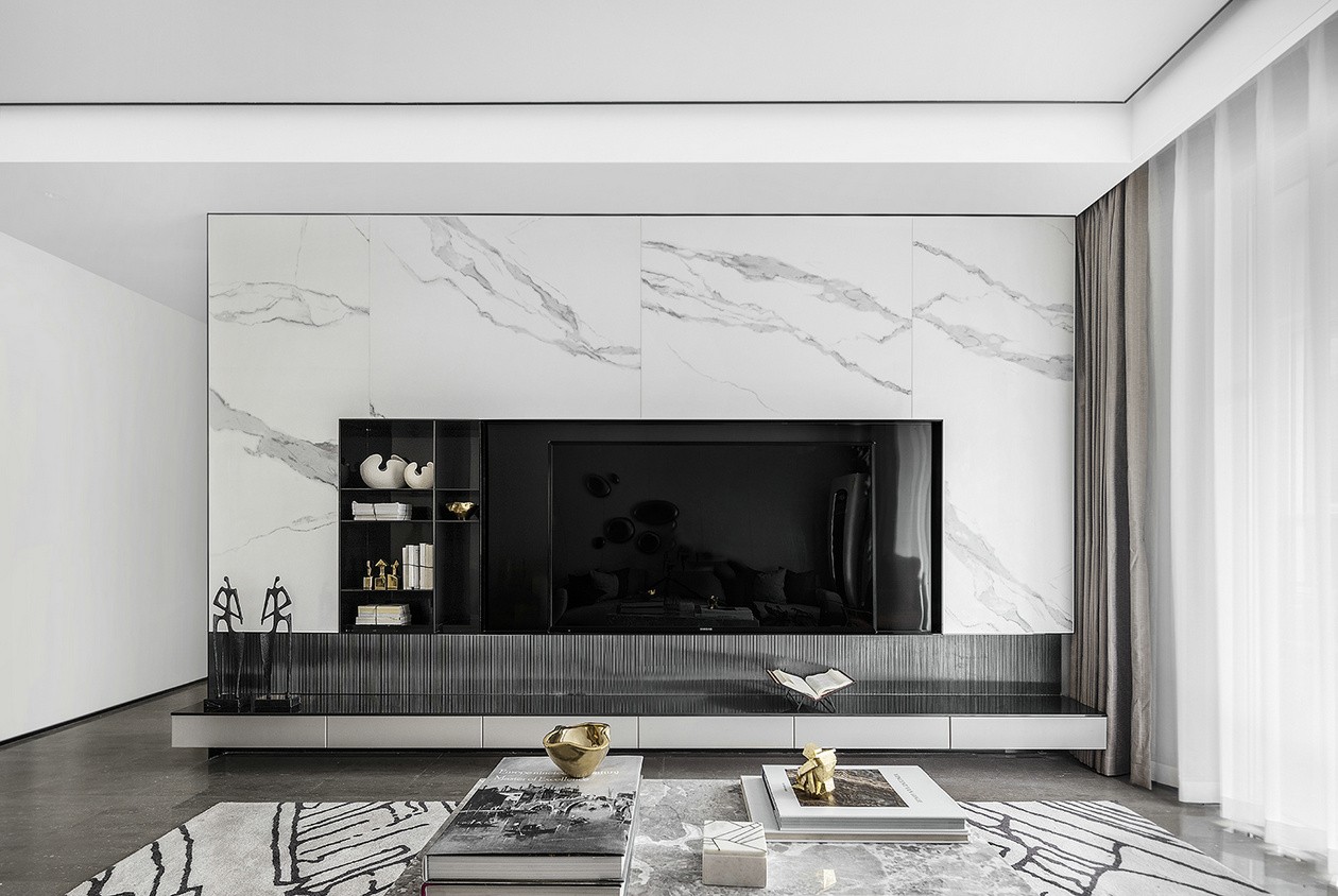 現(xiàn)代簡約風格室內(nèi)家裝案例效果圖-客廳電視背景墻 現(xiàn)代簡約風格室內(nèi)家裝案例效果圖-客廳電視背景墻