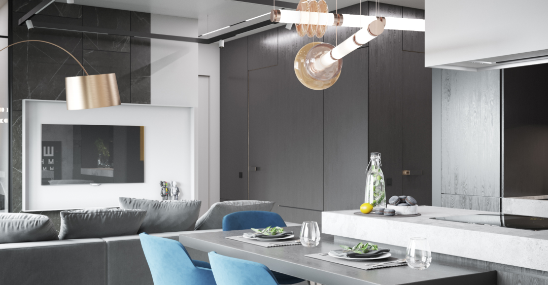 現(xiàn)代簡約風(fēng)格家裝設(shè)計室內(nèi)裝修效果圖-廚房 現(xiàn)代簡約風(fēng)格家裝設(shè)計室內(nèi)裝修效果圖-廚房