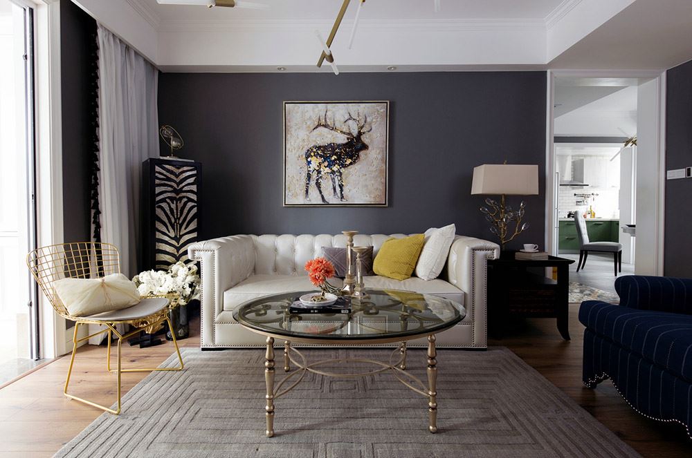 昭通市金色家園歐式風(fēng)格三居室裝修案例