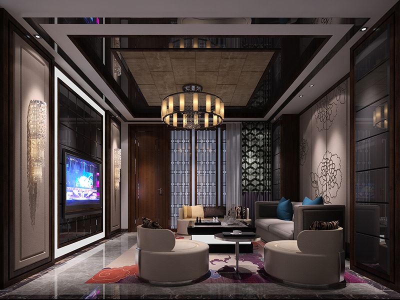 佛山市世茂弘陽綠島湖公館新古典風格別墅裝修案例