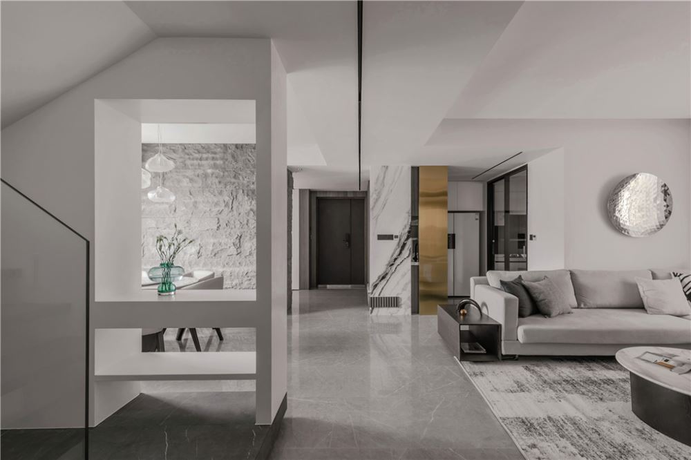 湛江市美景國際廣場輕奢風(fēng)格別墅裝修案例