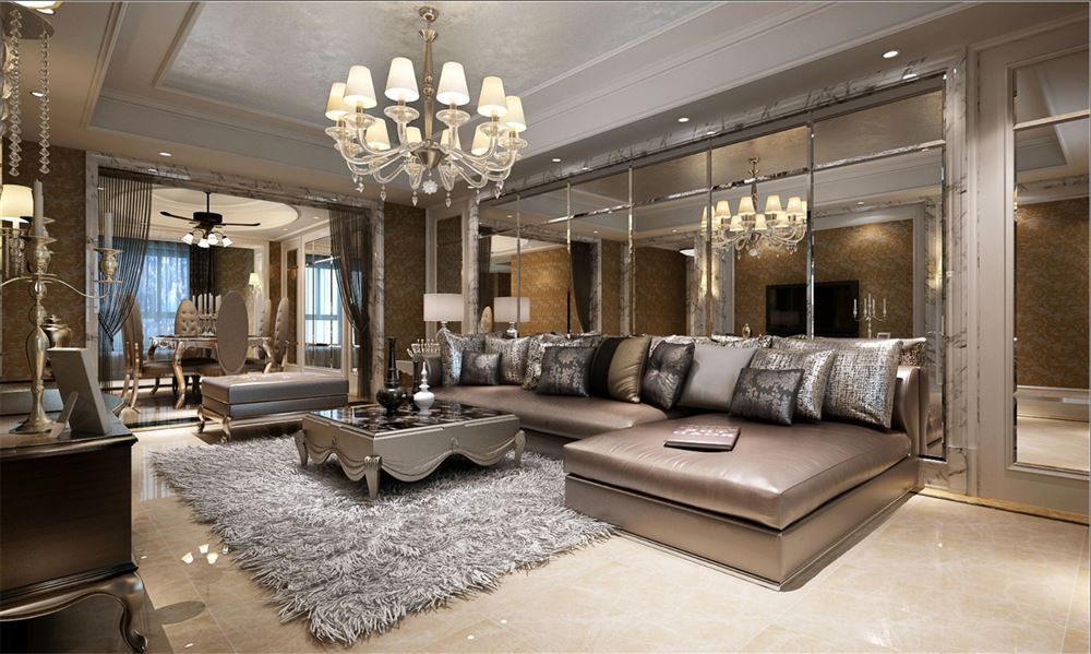 廣州市廣州萬達(dá)文化旅游城歐式風(fēng)格四居室裝修案例