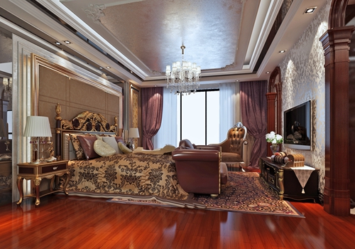 嘉興市翡翠公館歐式風(fēng)格復(fù)式裝修案例