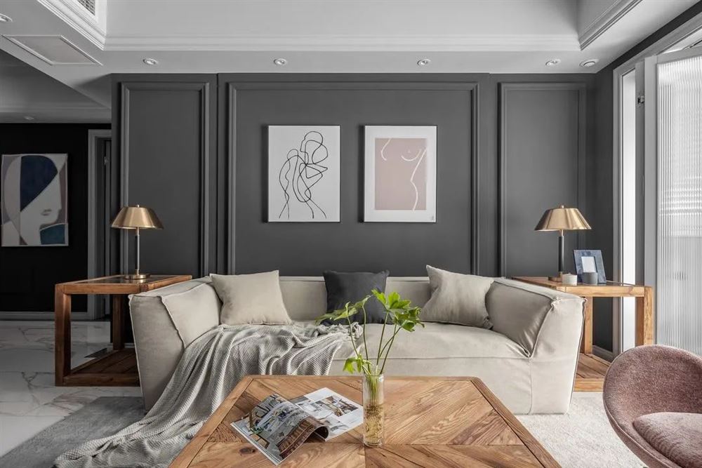 曲靖市德鑫第1城輕奢風(fēng)格三居室裝修案例