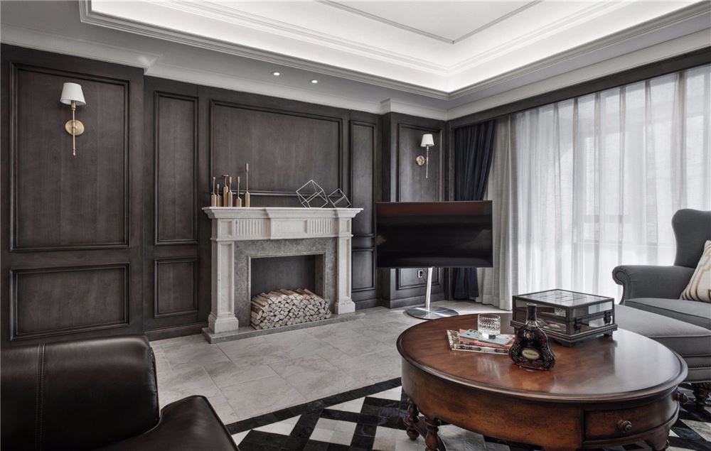 美式古典風(fēng)格家裝設(shè)計(jì)室內(nèi)裝修效果圖-客廳 美式古典風(fēng)格家裝設(shè)計(jì)室內(nèi)裝修效果圖-客廳