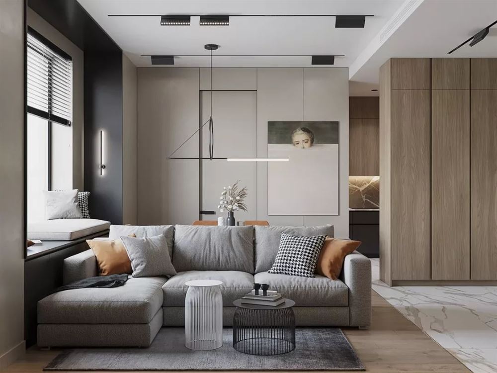 佛山市新希望悅瓏灣輕奢風格三居室裝修案例