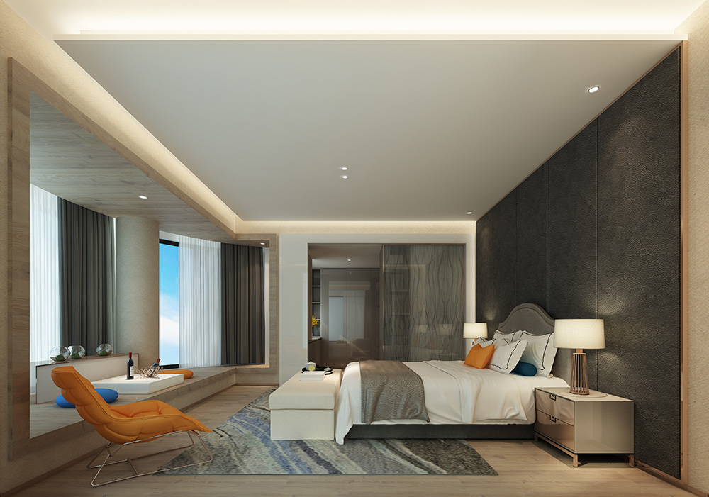 現(xiàn)代簡約風格室內裝修設計效果圖-鉆石之家富春山居-室內主臥裝修設計 現(xiàn)代簡約風格室內裝修設計效果圖-鉆石之家富春山居-室內主臥裝修設計