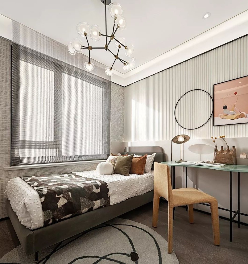 現(xiàn)代輕奢風(fēng)格室內(nèi)家裝案例效果圖-次臥 現(xiàn)代輕奢風(fēng)格室內(nèi)家裝案例效果圖-次臥