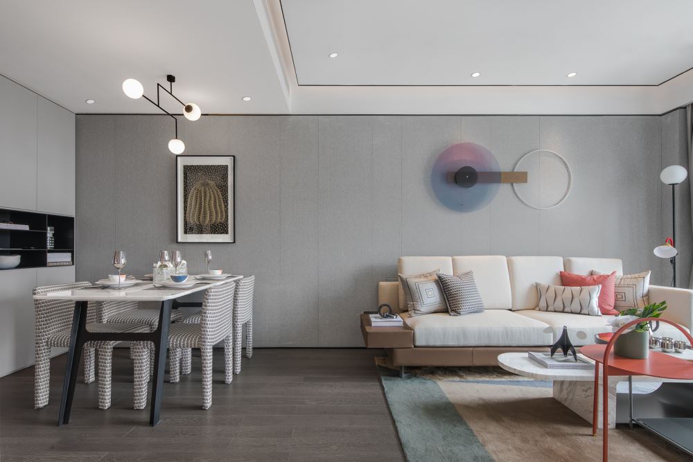 佛山市雅居樂(lè)&middot;江畔明珠現(xiàn)代風(fēng)格三居室裝修案例