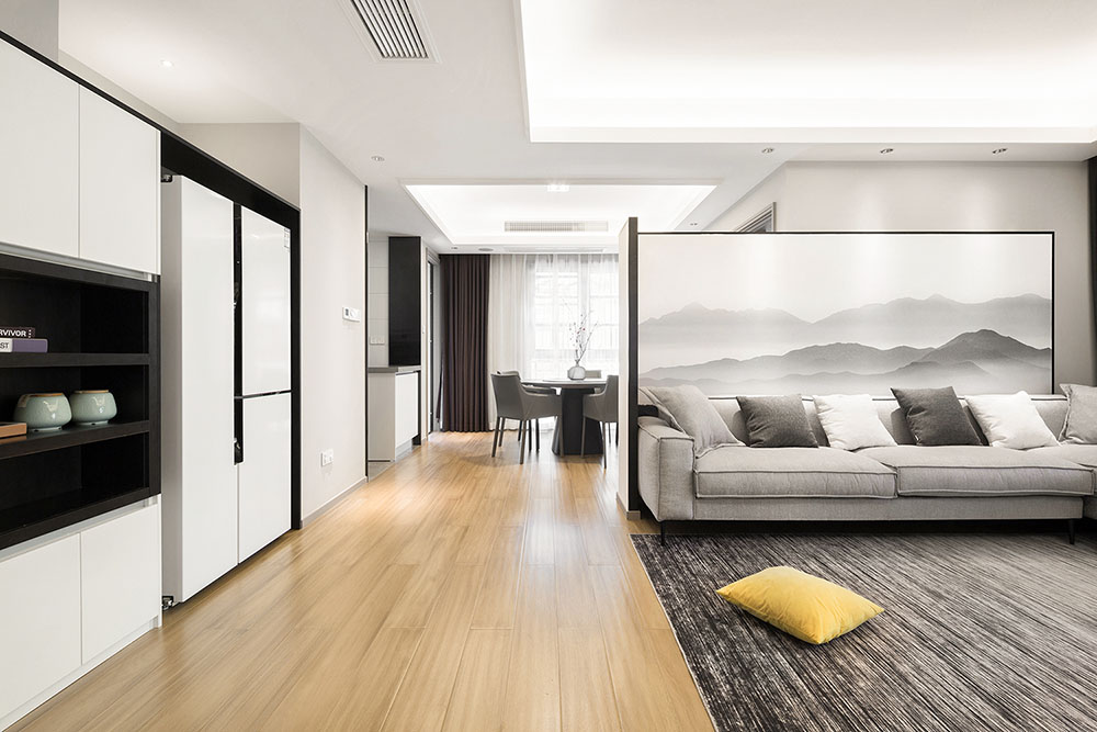 簡約中式風格室內(nèi)家裝案例效果圖-走廊 簡約中式風格室內(nèi)家裝案例效果圖-走廊