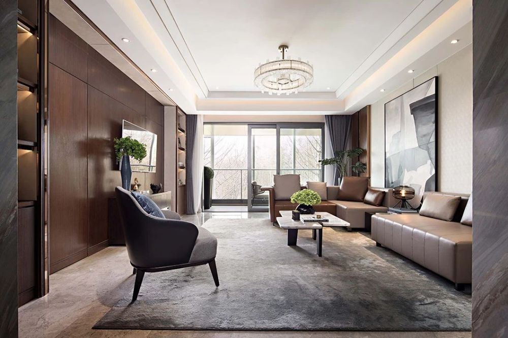 佛山市保利閱江臺(tái)輕奢風(fēng)格四居室裝修案例