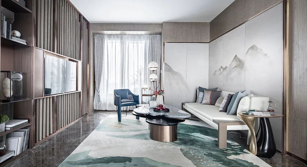 裝修案例新中式風(fēng)格復(fù)式裝修效果圖-休閑區(qū) 裝修案例新中式風(fēng)格復(fù)式裝修效果圖-休閑區(qū)