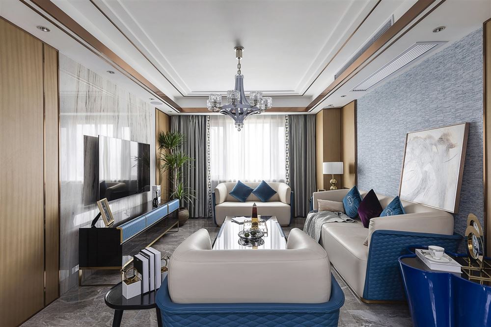 佛山市時(shí)代南灣歐式風(fēng)格三居室裝修案例