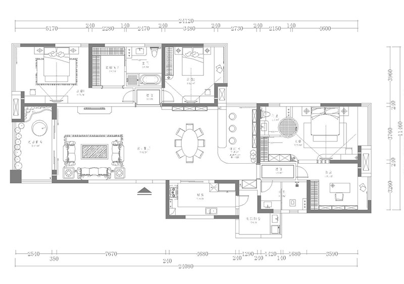 佛山裝修公司簡歐風(fēng)格室內(nèi)裝修效果圖-平面圖 佛山裝修公司簡歐風(fēng)格室內(nèi)裝修效果圖-平面圖