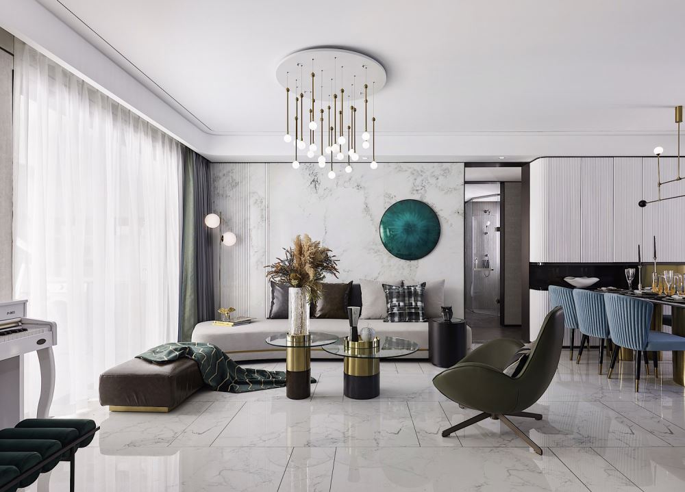 江門市駿凱豪庭歐式風(fēng)格四居室裝修案例