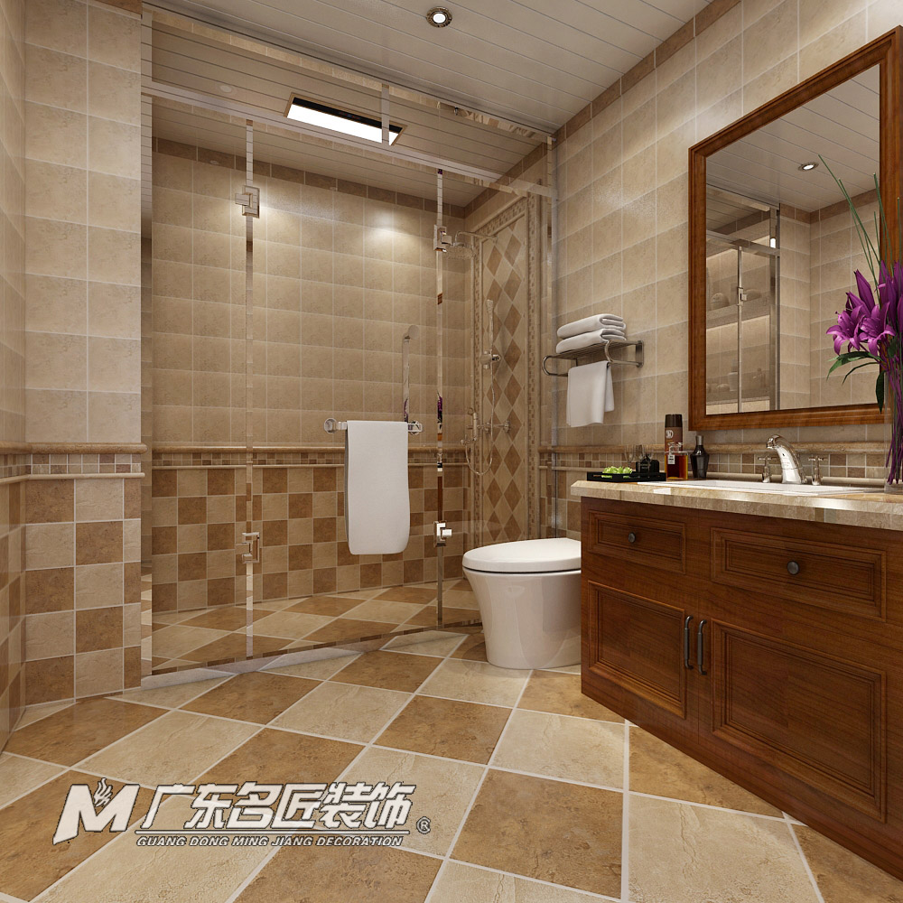 九號別墅410平米美式鄉(xiāng)村風格裝修案例-衛(wèi)生間 九號別墅410平米美式鄉(xiāng)村風格裝修案例-衛(wèi)生間