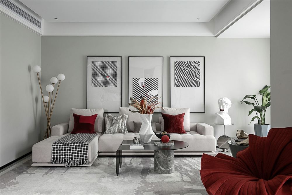 江門市百樂園現(xiàn)代簡(jiǎn)約風(fēng)格三居室裝修案例