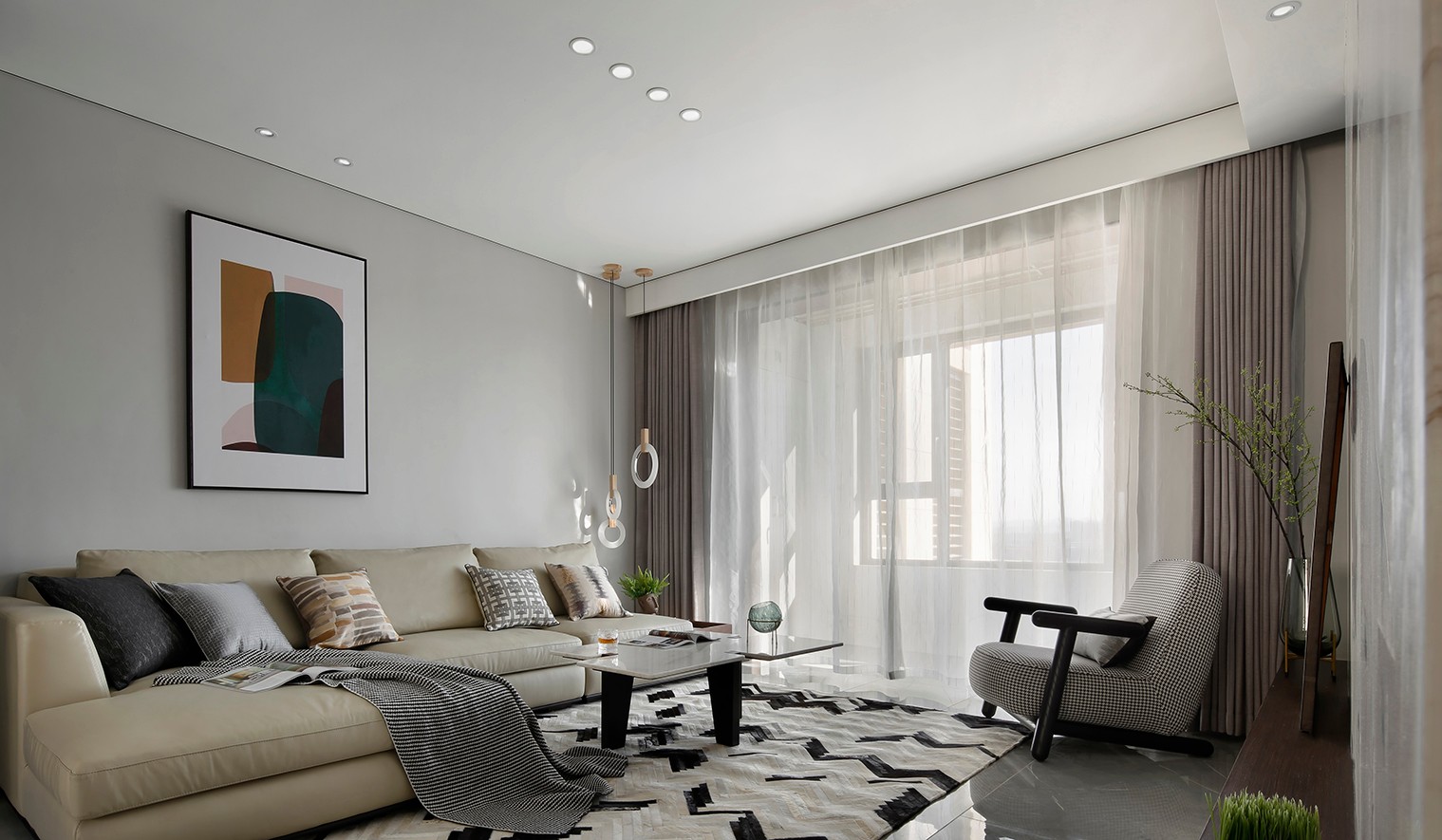 現(xiàn)代簡約風格家裝設(shè)計室內(nèi)裝修效果圖-客廳 現(xiàn)代簡約風格家裝設(shè)計室內(nèi)裝修效果圖-客廳