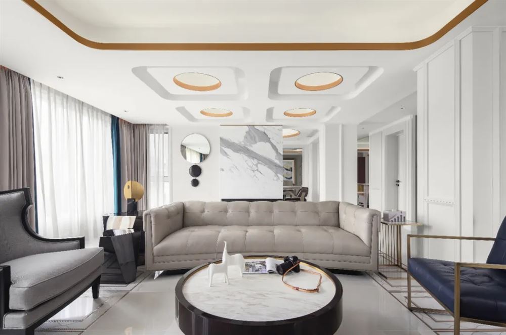 湛江市建達財富廣場輕奢風(fēng)格復(fù)式裝修案例