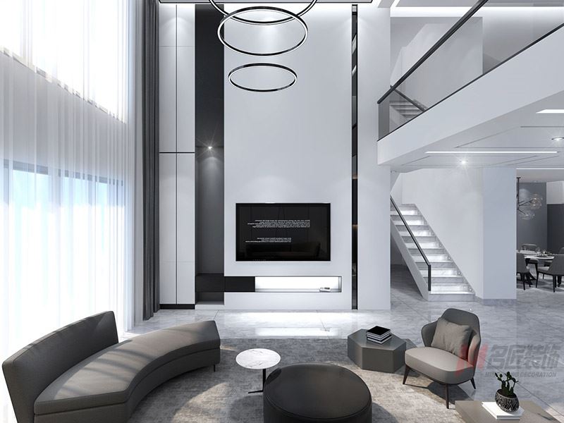 自貢市北街258號院現(xiàn)代簡約風(fēng)格別墅裝修案例