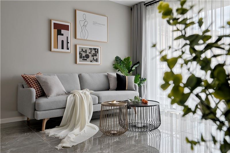 江門市柏麗灣北歐風(fēng)格三居室裝修案例