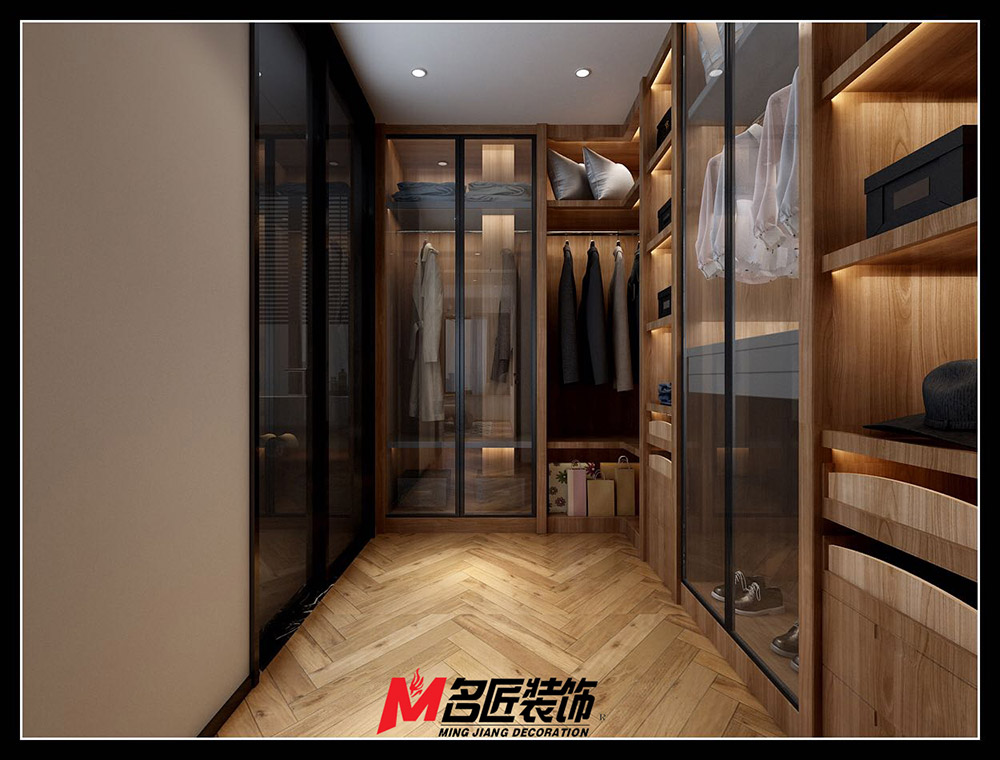 星光耀三居130平米黑白灰輕奢風(fēng)格裝修案例-衣帽間 星光耀三居130平米黑白灰輕奢風(fēng)格裝修案例-衣帽間