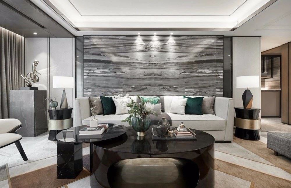 佛山市順德自在城輕奢風格三居室裝修案例