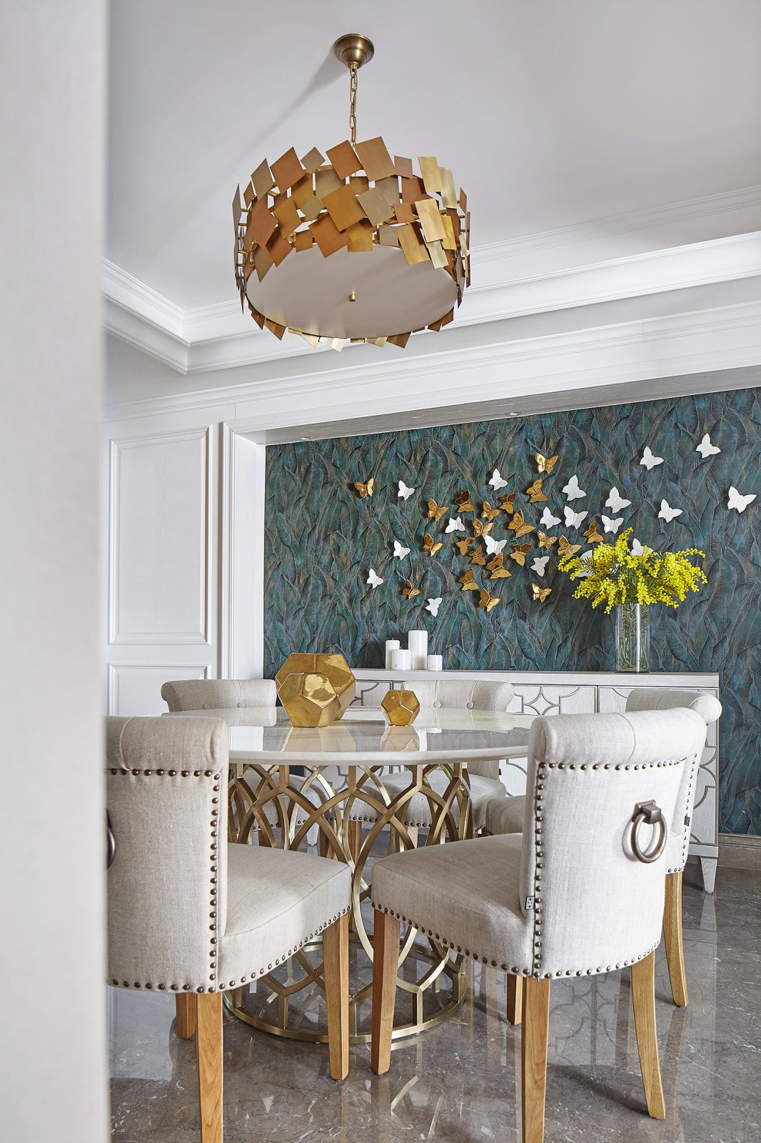 簡歐輕奢風格家裝設計室內裝修效果圖-餐廳 簡歐輕奢風格家裝設計室內裝修效果圖-餐廳