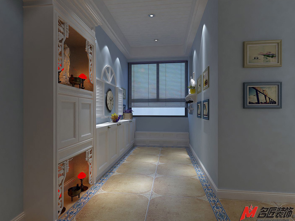 碧桂園嶺南盛世三居135平米地中海風(fēng)格裝修案例-走廊 碧桂園嶺南盛世三居135平米地中海風(fēng)格裝修案例-走廊