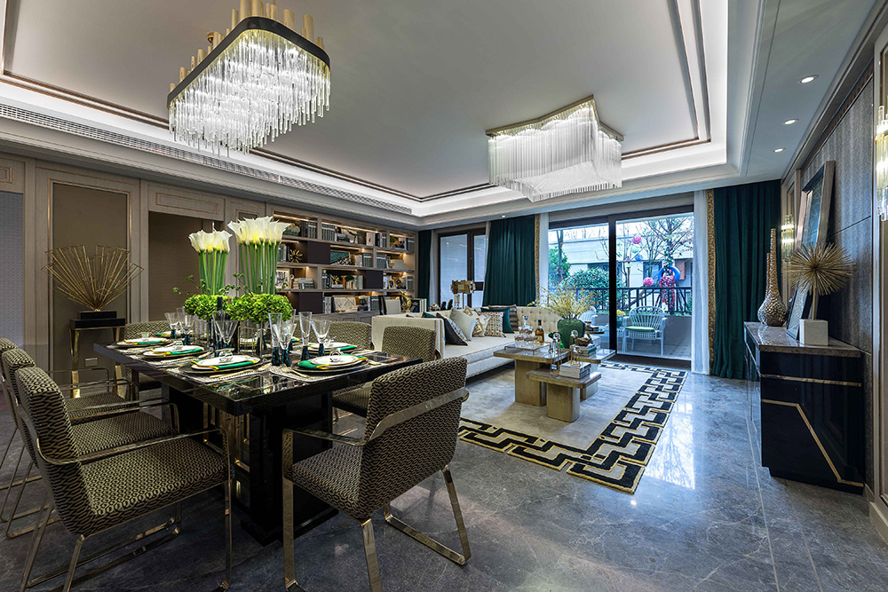 南寧市天健世紀(jì)花園歐式風(fēng)格三居室裝修案例