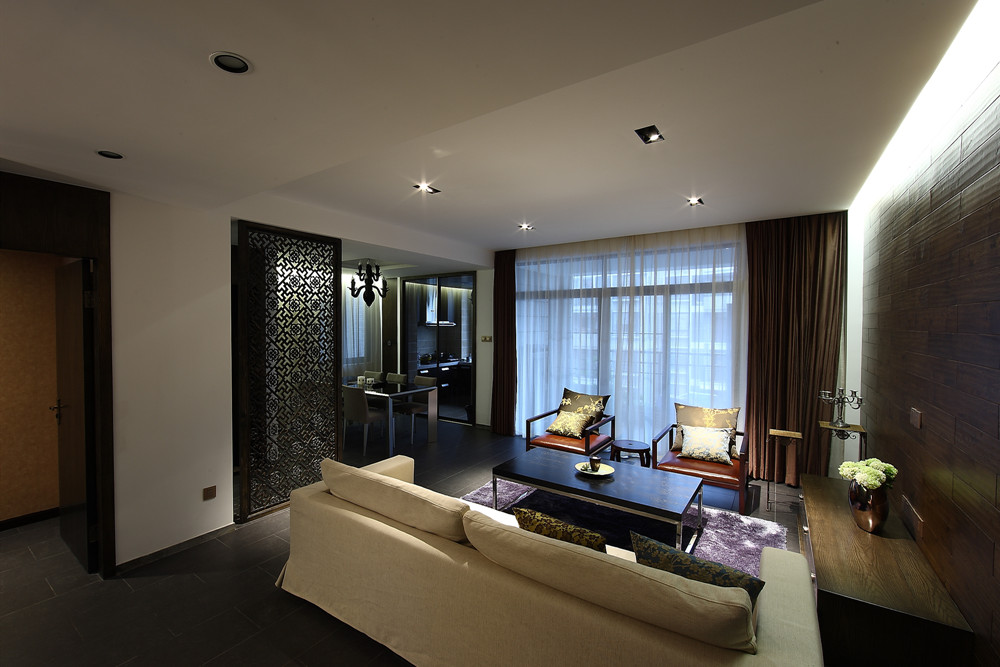 無(wú)錫市萬(wàn)科酩悅新中式風(fēng)格二居室裝修案例