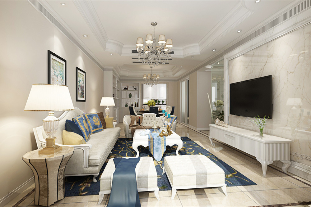 惠州市合生上觀國(guó)際現(xiàn)代簡(jiǎn)約風(fēng)格三居室裝修案例