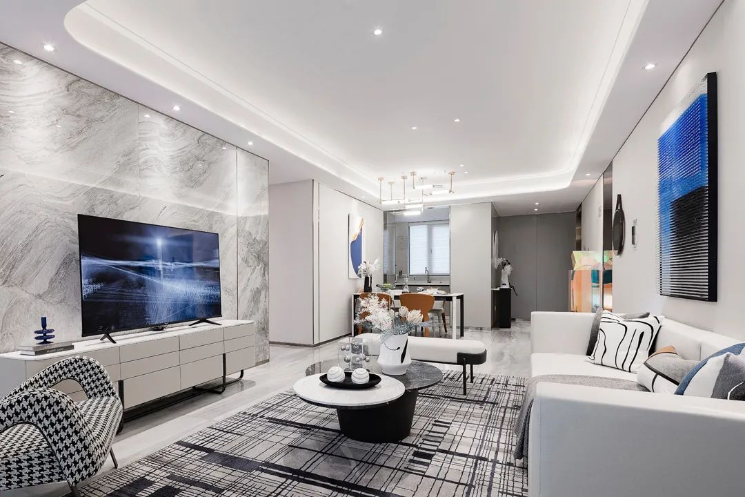 廣州市峰湖御境現(xiàn)代簡約風(fēng)格三居室裝修案例