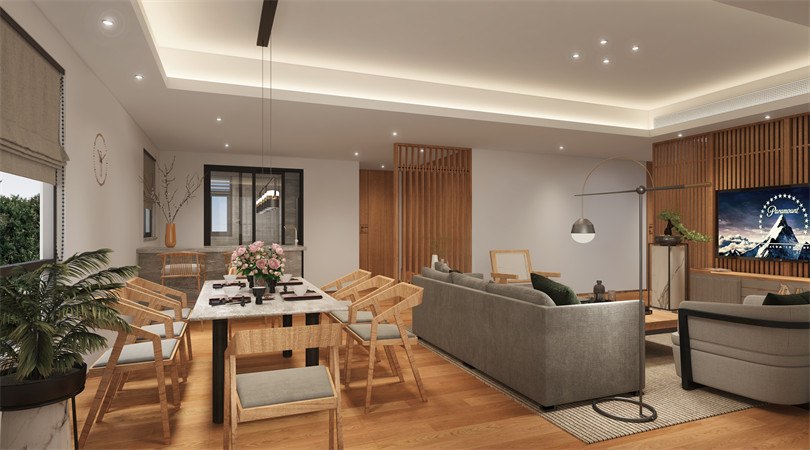 廣州市南華時(shí)代城現(xiàn)代簡(jiǎn)約風(fēng)格四居室裝修案例