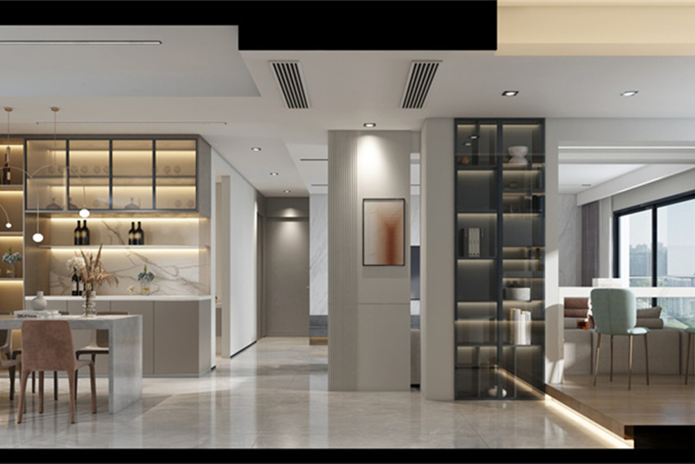 廣州市錦繡銀灣現(xiàn)代簡約風(fēng)格三居室裝修案例