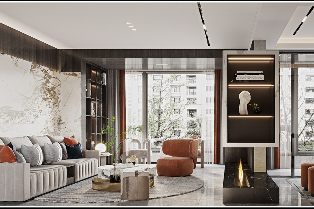 嘉興市福地廣場現(xiàn)代簡約風(fēng)格三居室裝修案例