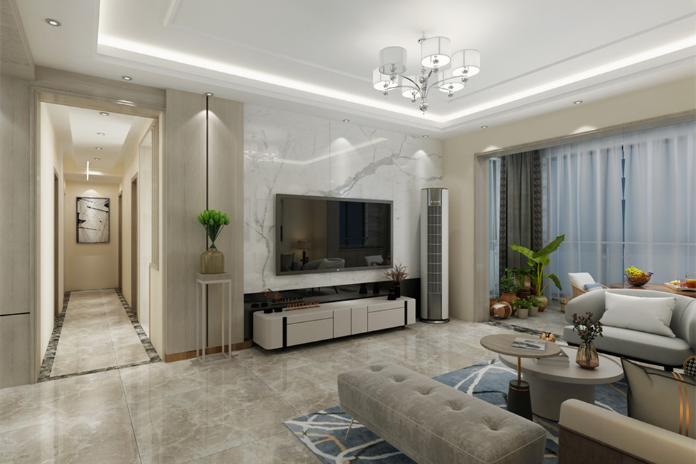 梧州市碧桂園云麓上城現(xiàn)代簡約風(fēng)格三居室裝修案例