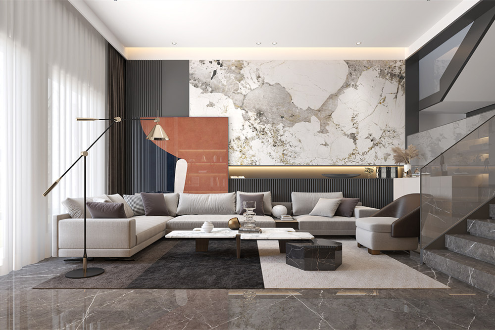 連云港市湖景花園現(xiàn)代簡(jiǎn)約風(fēng)格復(fù)式裝修案例