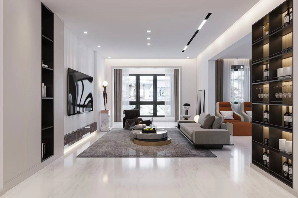 連云港市碧桂園·觀山源著現(xiàn)代簡(jiǎn)約風(fēng)格三居室裝修案例