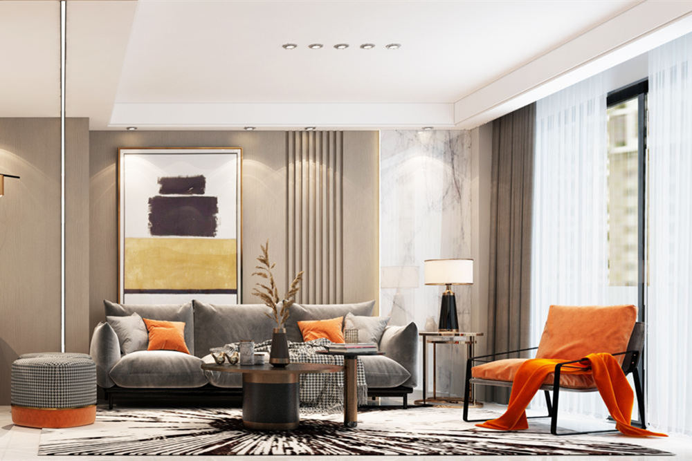 韶關市富康翰林世家二期現代簡約風格三居室裝修案例