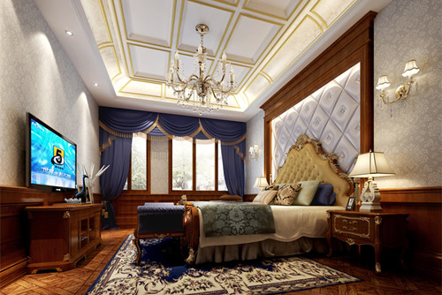 玉林市御景花園歐式風格別墅裝修案例