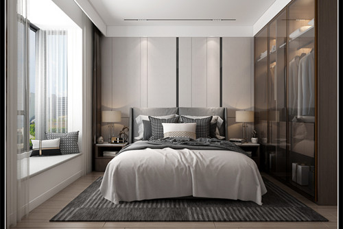 玉林市金灣名城現(xiàn)代簡約風(fēng)格三居室裝修案例